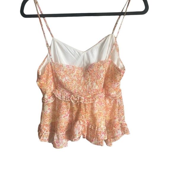 Sadie & Sage Orange Floral Print Cami/Tank. Size Large. EUC! - Picture 3 of 7